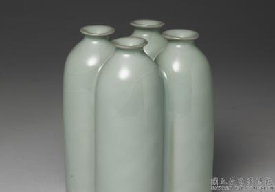 图片[2]-Four conjoined vases in green glaze, Qing dynasty, Yongzheng reign (1723-1735)-China Archive